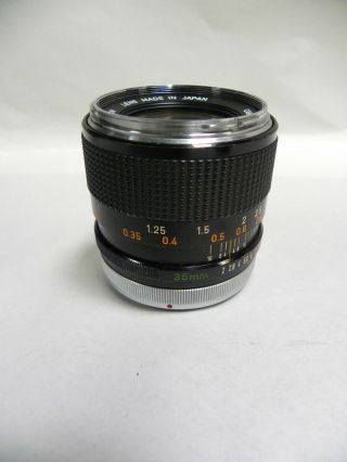 Vintage Canon FD 35mm F2 1:2 Camera Lens (A20) 5