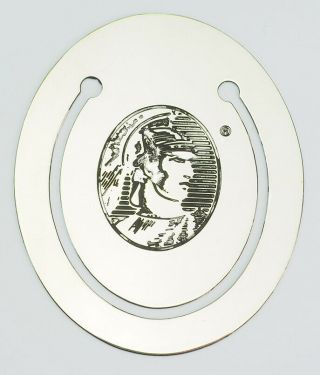 Vintage Sterling Silver Reed & Barton Roman Warrior Spartan Bookmark