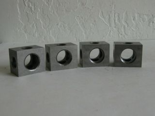 Vtg Set Of 4 Precision Steel 1 - 1.  25 - 1.  50 Set Up Gauge Blocks Machinist Tool
