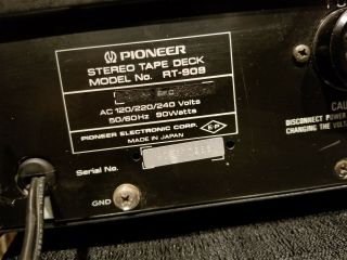 PIONEER RT - 909 Stereo autoreverse reel to reel tape recorder. 10
