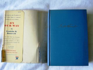 1934 First Edition On Our Way by Franklin D.  Roosevelt HC/DJ with NRA Logo 2