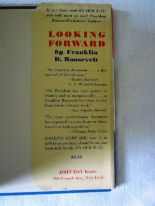 1934 First Edition On Our Way by Franklin D.  Roosevelt HC/DJ with NRA Logo 7