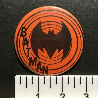 Batman Logo/symbol,  3 " Vintage Dc Comics Character Pin - Back Button