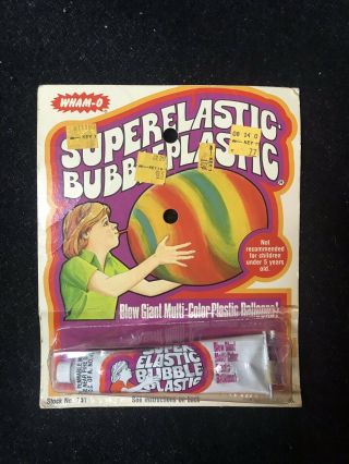 Vintage Elastic Bubble Plastic - Circa 1977 Tube