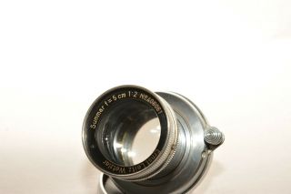 Leica Summar 50mm,  F2 Prime Lens Leica Ltm Screw Mount