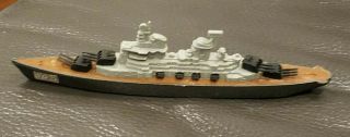 Vintage 1970s Tootsietoy Uss Greer Battleship Dd - 145 Die Cast Destroyer 8 "
