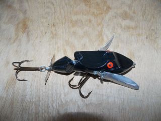 Vtg " Hi - Fin Hawg Buster " Musky - Pike - Bass 5 " Topwater Lure