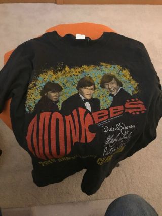 Vintage 80s 1986 The Monkees 20th Anniversary Tour T - Shirt Size M (nf)