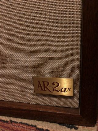 Restored Acoustic Research AR2ax Speakers,  Rebuilt Tweeters,  Caps,   8