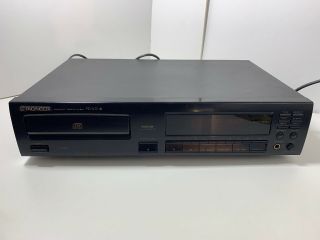 Pioneer Pd - 102 Single Cd Player Compact Disk Deck Black Vintage 1993