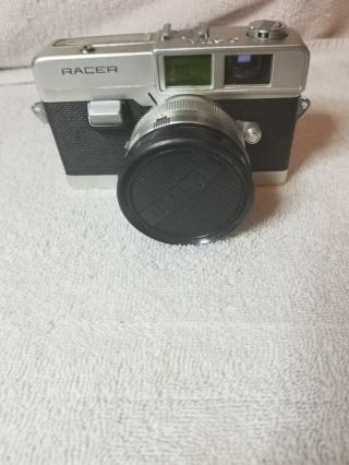 Petri Racer Vintage Rangefinder 35mm Film Camera 45mm F/1.  8 Lens Japan