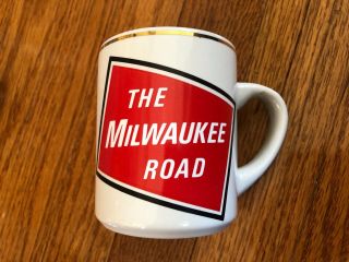 Vintage The Milwaukee Road Railway Railroad Coffee Mug Cup.