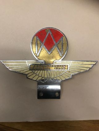 Vintage Aston Martin Owners Club Car Grille Badge
