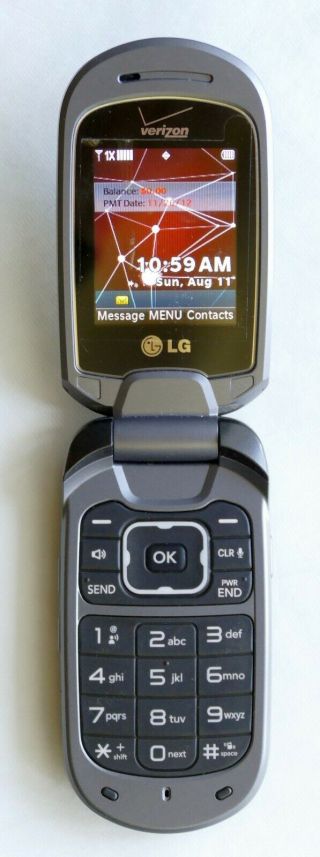 Verizon Lg Vn150 Pp Revere Cell Phone Clamshell Flip Phone Cdma Qualcomm