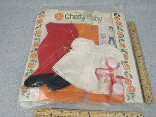 Vintage Mattel Chatty Baby Leotard Set Stock 341 With Package Japan