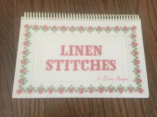 How To Stitch On Linen Instruction Spiral Bound Book 54 Pat And Gloria Vintage