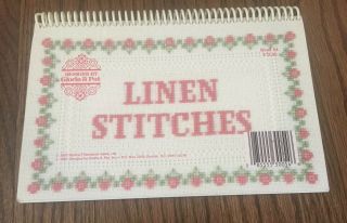 How to Stitch on Linen Instruction Spiral Bound Book 54 Pat and Gloria Vintage 2