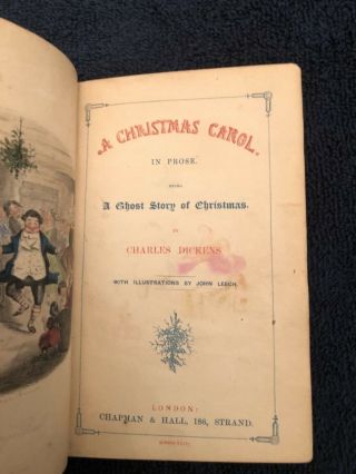 1843 First Edition Christmas Carol 3