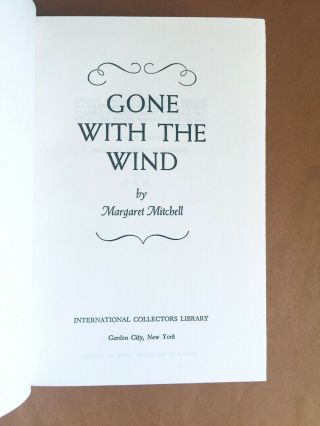 Gone with the Wind by Margaret Mitchell - HC - International Collector ' s Library 4