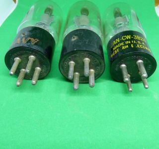Vintage (3) Western Electric 3B24 Vacuum Tubes 3