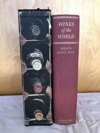 André L Simon Wines Of The World 1967 Hardcover Book Vintage Slipcase