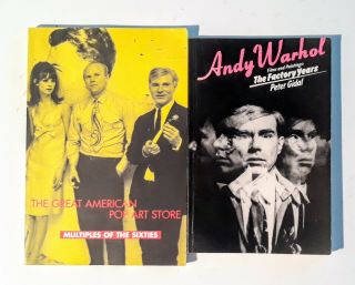 ☆ 2 Vintage Andy Warhol Factory Years Pop Art Store Sixties Books Nyc Campbell 