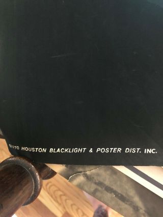 Vintage 1970 Houston Blacklight Poster Togetherness 2