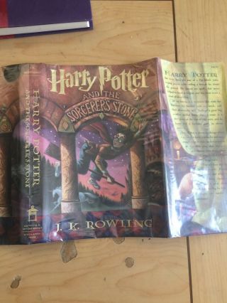 J.  K.  ROWLING Harry Potter and the Sorcerer ' s Stone FIRST EDITION 10