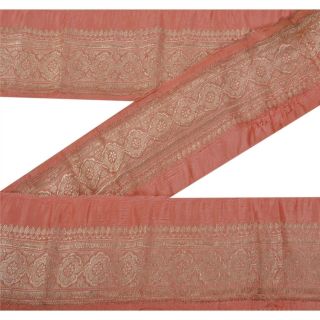 Sanskriti Vintage Decor Trim Sari Border Antique Woven Brocade Craft Sewing Lace