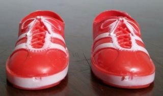 Vintage 1970s Kenner Six Million Dollar Man Red Track Shoes Steve Austin Figure