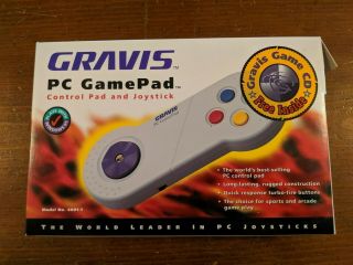 Gravis Pc Gamepad Retro Vintage Computer Video Game Controller With Box