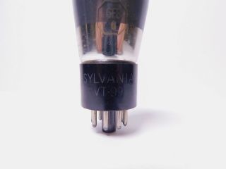 Sylvania 6F8G VT - 99 Vintage Military Vacuum Tube Smoked Glass NOS (Test 106) 5