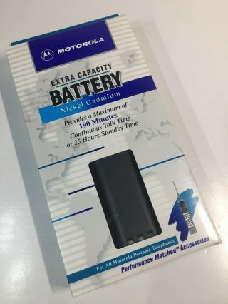 Vtg Motorola Brick Cell Phone Extra Capacity Battery Nickel Cadmium (99305a)
