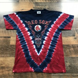 Vintage Boston Red Sox T - Shirt Adult Men’s Size Small Tie Dye Short Sleeve Shirt