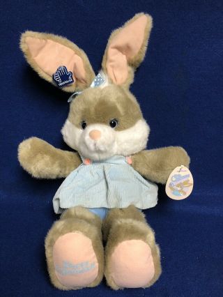 1991 13 " Applause Patty Cottontail Bunny Rabbit Plush With Tags Easter