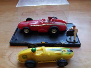 Vintage 1960s Eldon Slot Cars Set Of 2 Indy Race