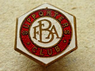 Vintage Football Club Enamel Badge Bideford F.  A.  Supporters Club Badge