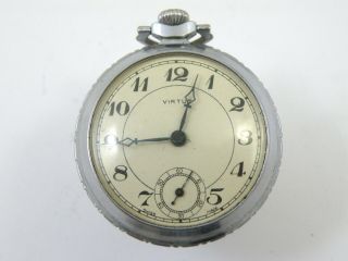 Vintage Pocket Watch - Virtue Swiss Made C/w Cal 132 Movement - (ng01)