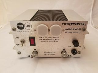 Vtg Rare Tripp Lite Powerverter Pv - 550 Ham Radio Cb 12v Dc Power Inverter