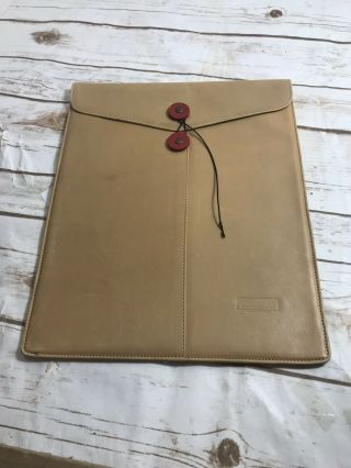 Vintage Levenger Leather Document Folder Holder 11 X 13