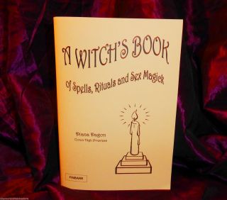 A Witches Book Of Spells,  Rituals & Sex Magick Finbarr Occult Magic Black White