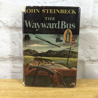 The Wayward Bus John Steinbeck 1947 1st First Edition Printing Dust Jacket