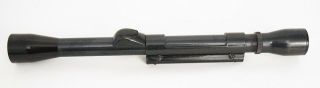 Vintage Steel 22 Rifle Scope - Weaver Tip Off Mount - Post With Crosshair