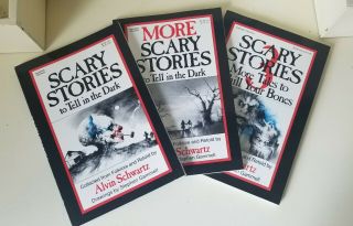 Scary Stories To Tell In The Dark Book Set Volume 1,  2,  3,  Harper Trophy Editions