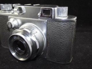 Rare Minolta 35 Rangefinder Camera w/Super Rokkor 2.  8 f=45mm Lens/Case - Repair 4