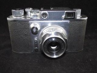 Rare Minolta 35 Rangefinder Camera w/Super Rokkor 2.  8 f=45mm Lens/Case - Repair 6
