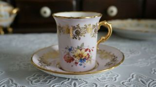Vintage Hammersley & Co Demitasse Cup And Saucer 5461/6,  England