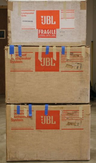 Early Jbl L100 Century Loudspeakers In Boxes