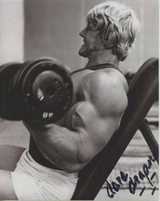 Signed Vintage Bodybuilding Photo Of Dave Draper Mr Universe (c)