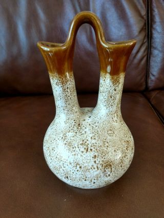 Vintage Pigeon Forge Pottery Wedding Vase 8 " Tall Approximate